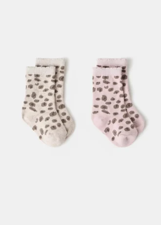 2 páry vzorovaných ponožek