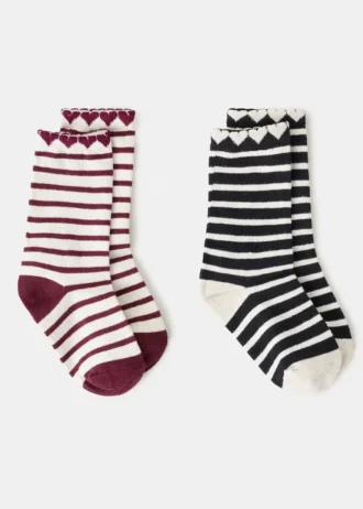 2 páry vzorovaných ponožek