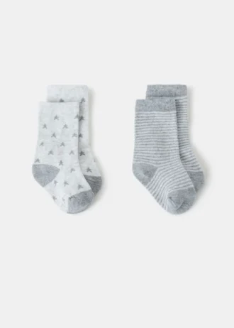 2 páry vzorovaných ponožek