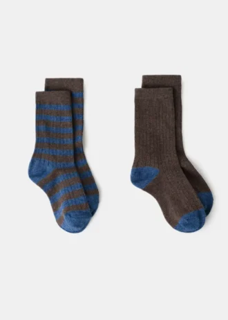 2 páry vzorovaných ponožek