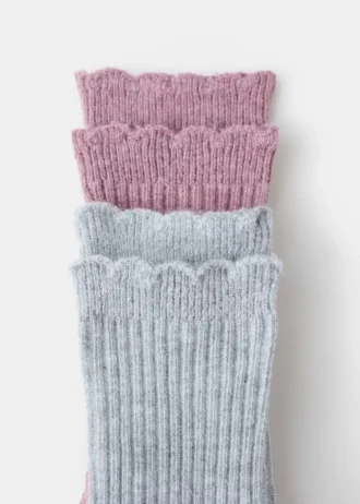 2 páry vzorovaných ponožek