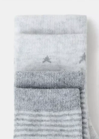 2 páry vzorovaných ponožek