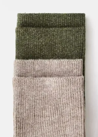 2 páry vzorovaných ponožek