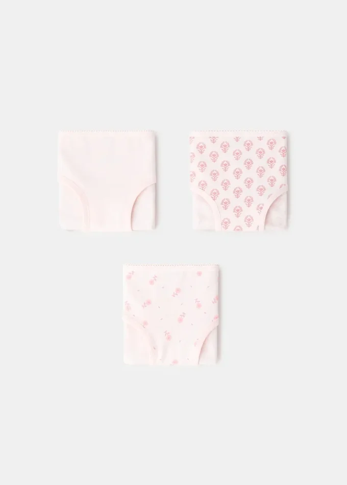 3 balení bavlněných kalhotek