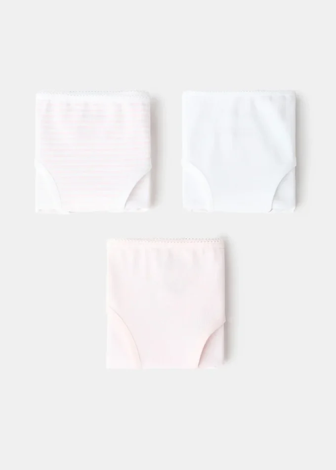 3 balení bavlněných kalhotek