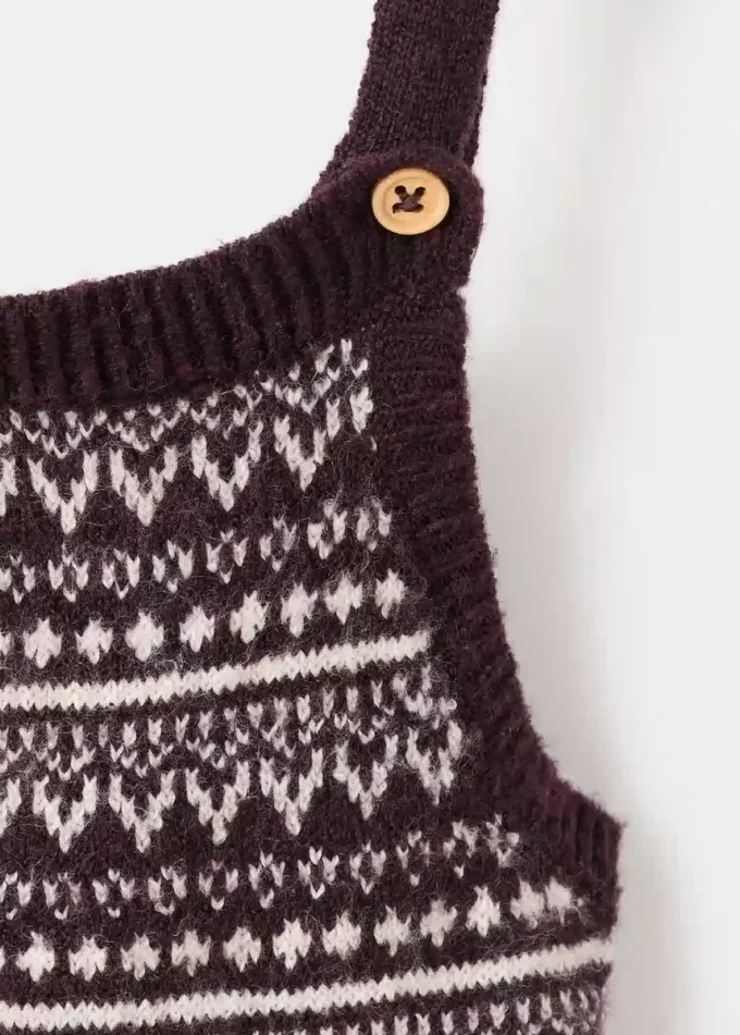 Žakárové pletené montérky Žakárové pletené montérky