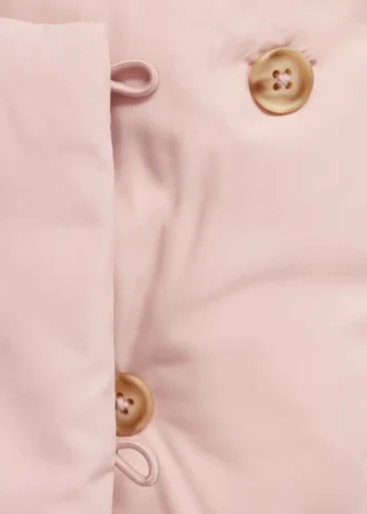 Anorak s kapucí s efektem ovčí kůže