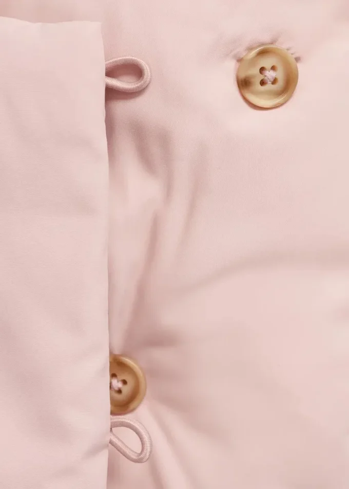 Anorak s kapucí s efektem ovčí kůže Anorak s kapucí s efektem ovčí kůže