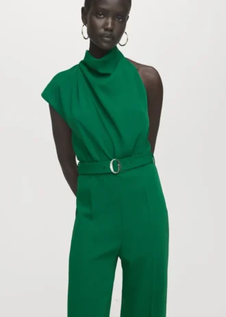 Asymetrický dlouhý overal s páskem