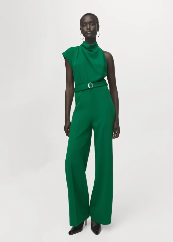 Asymetrický dlouhý overal s páskem Asymetrický dlouhý overal s páskem