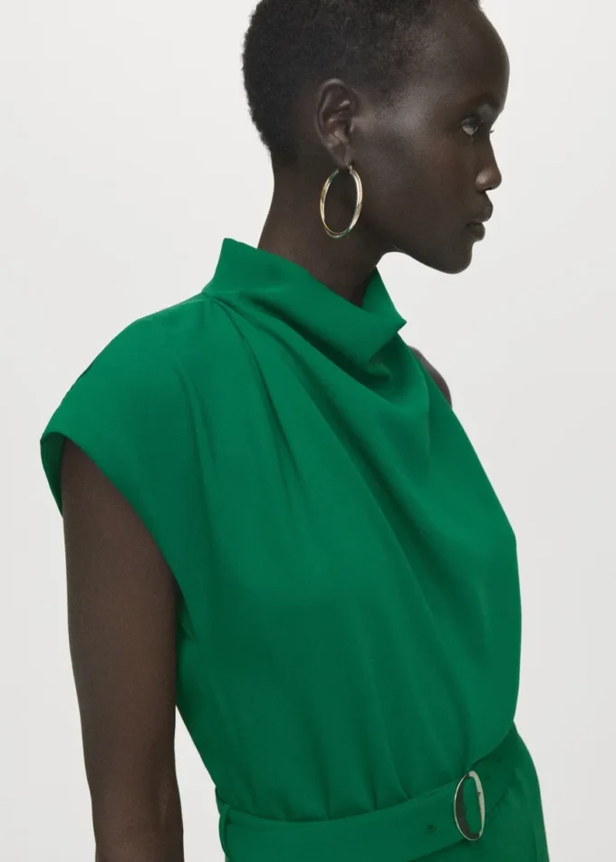 Asymetrický dlouhý overal s páskem Asymetrický dlouhý overal s páskem