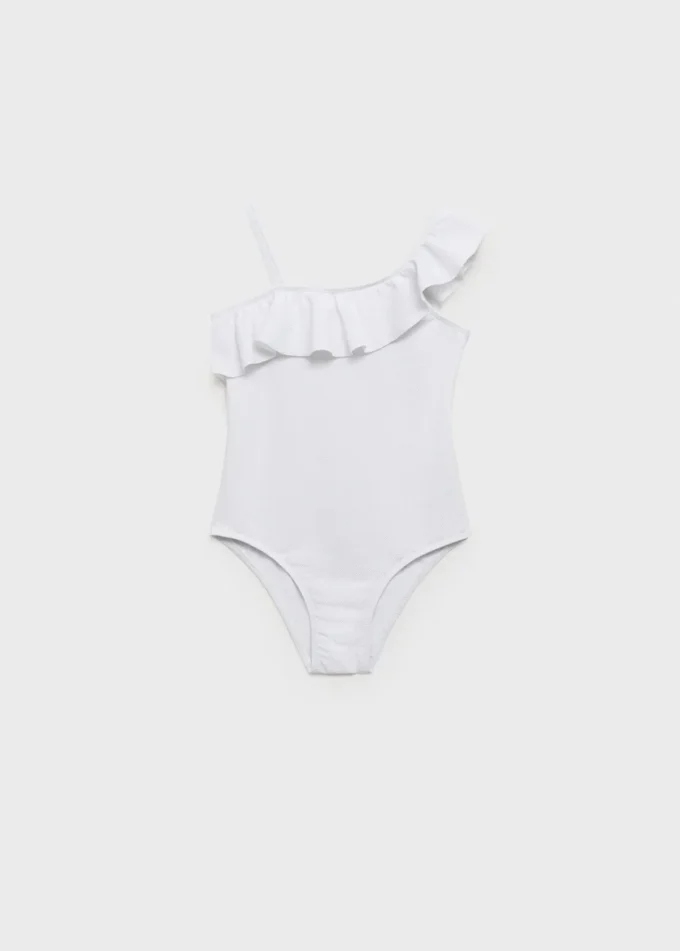 Asymetrické plavky s volánky