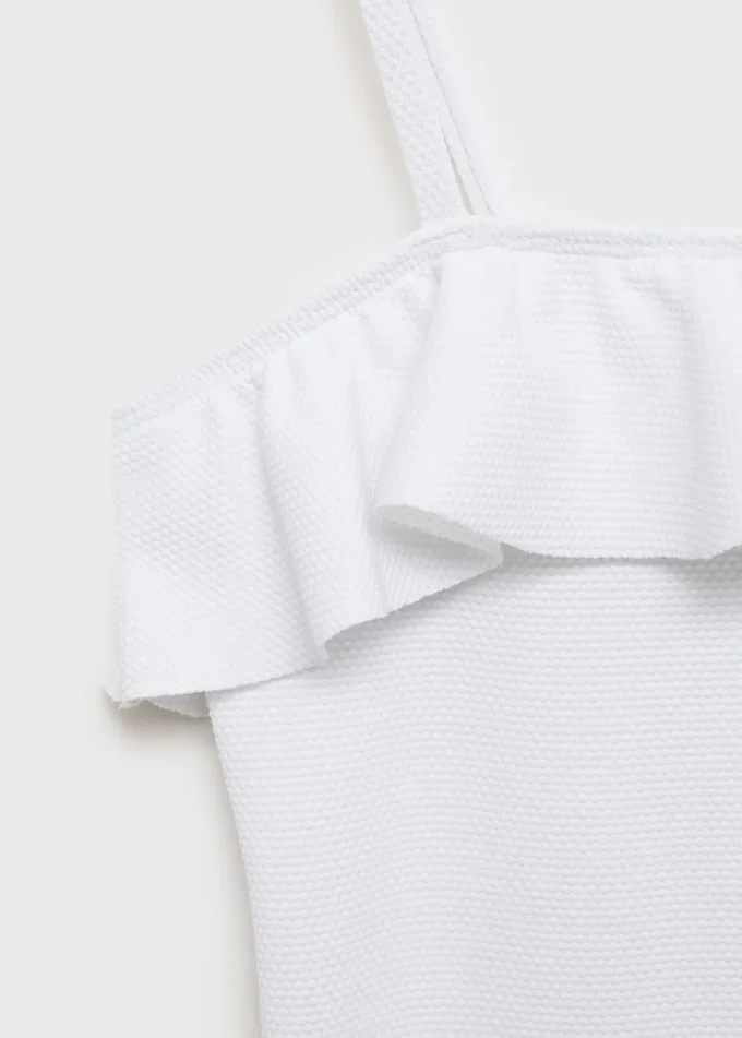 Asymetrické plavky s volánky