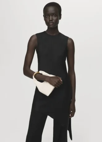 Asymetrický saténový top