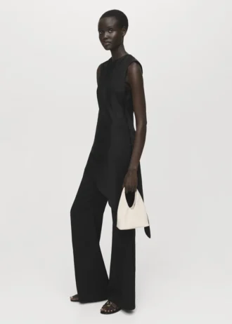 Asymetrický saténový top