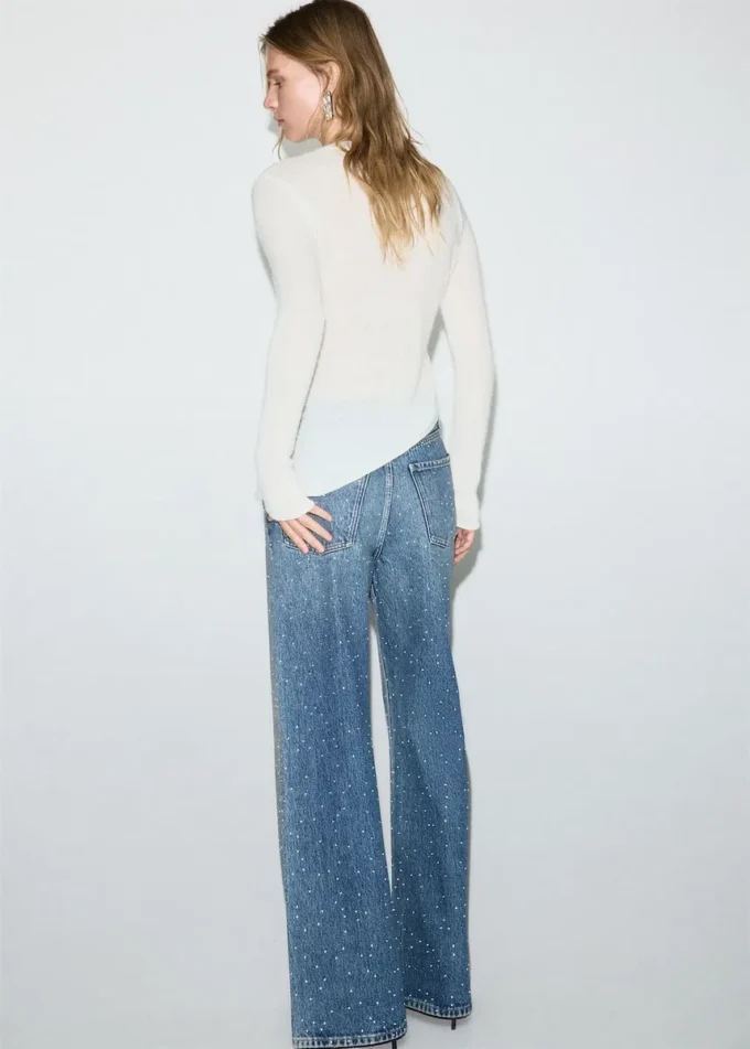 Asymetrický svetr z alpaka a vlny Asymetrický svetr z alpaka a vlny