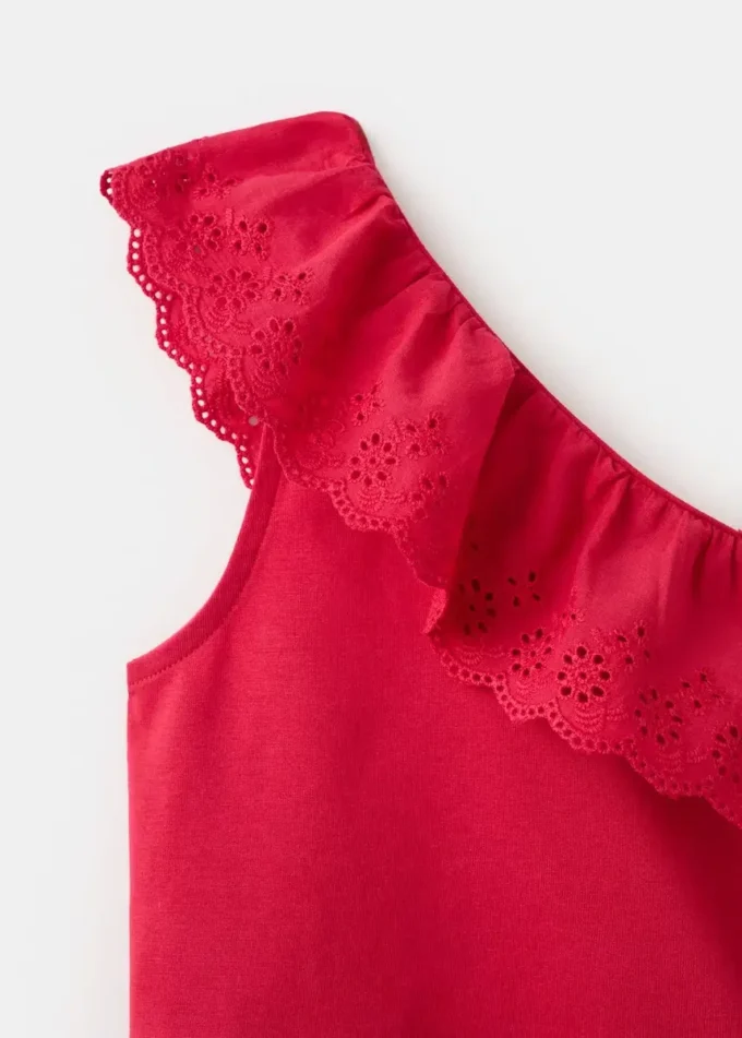 Asymetrické tričko s volánky Asymetrické tričko s volánky