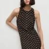 Šaty áčkového střihu s puntíky Šaty áčkového střihu s puntíky