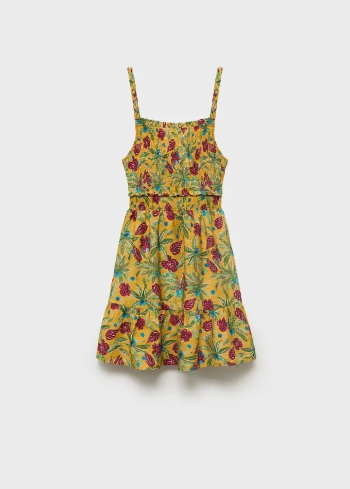 Šaty s potiskem a řasením Šaty s potiskem a řasením