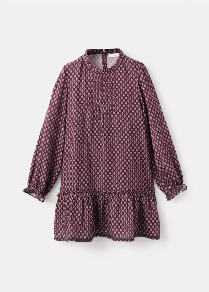 Šaty s potiskem a volánky