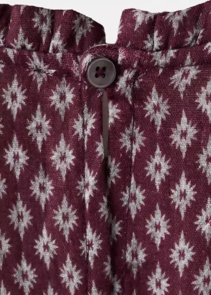 Šaty s potiskem a volánky