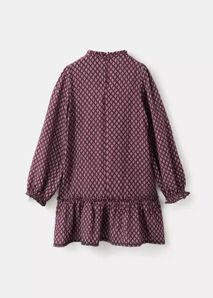 Šaty s potiskem a volánky