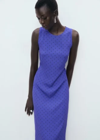 Šaty s puntíky a mašlí