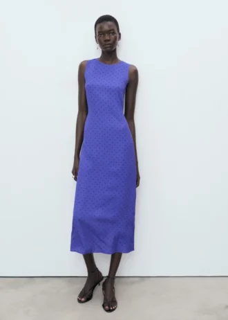 Šaty s puntíky a mašlí