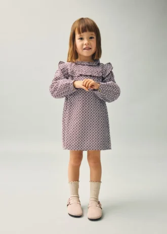 Šaty s volánky a potiskem