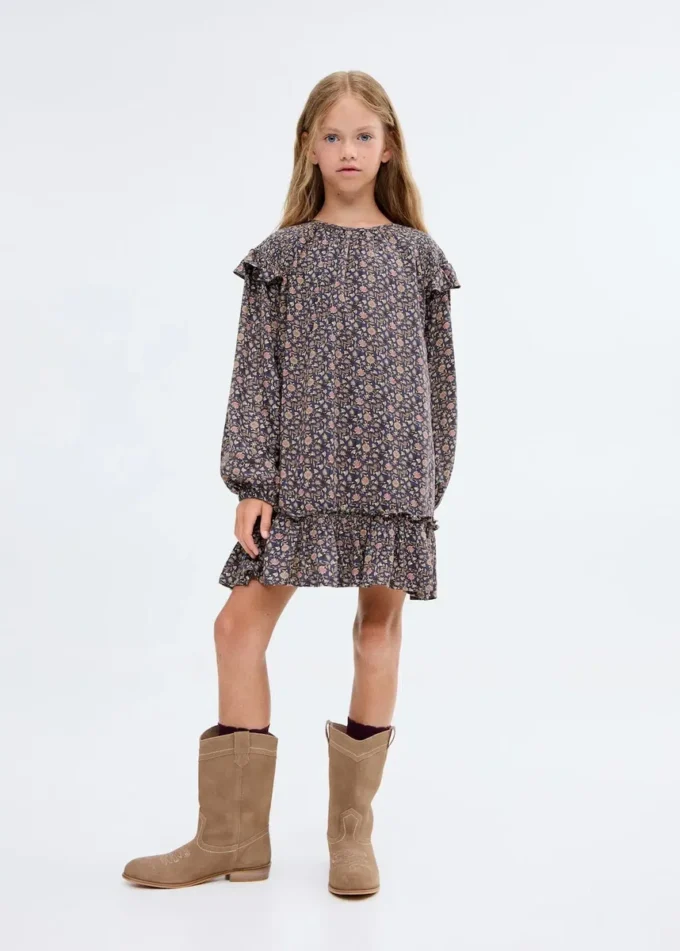 Šaty s volánky a potiskem Šaty s volánky a potiskem