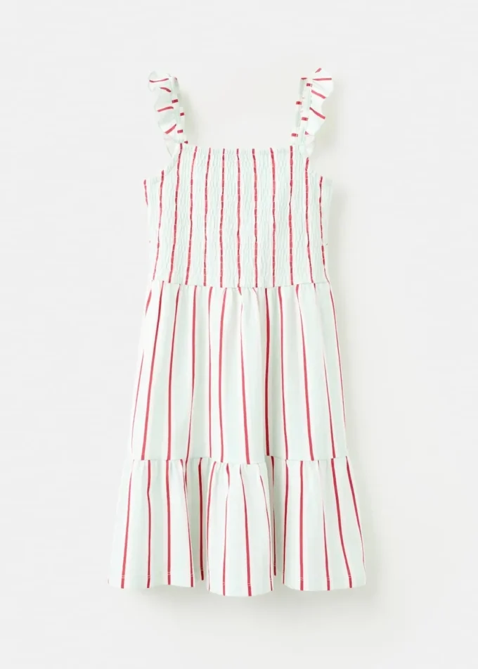 Šaty s volánky a pruhy Šaty s volánky a pruhy