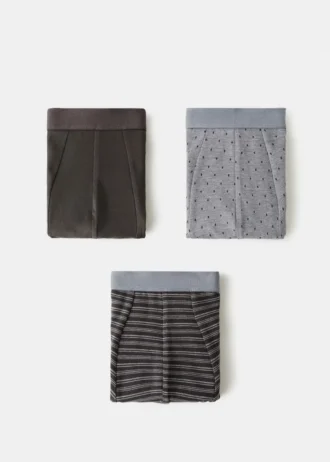 Balení 3 bavlněných kombinovaných slipů Balení 3 bavlněných kombinovaných slipů