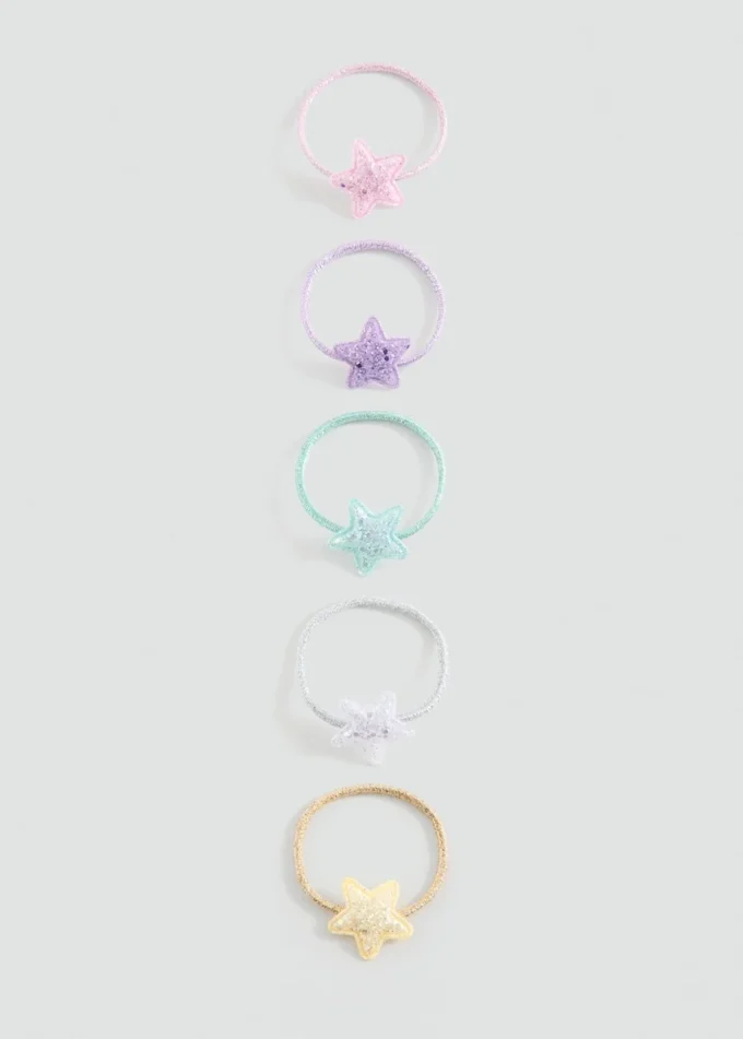 Balení 5 gumiček do vlasů