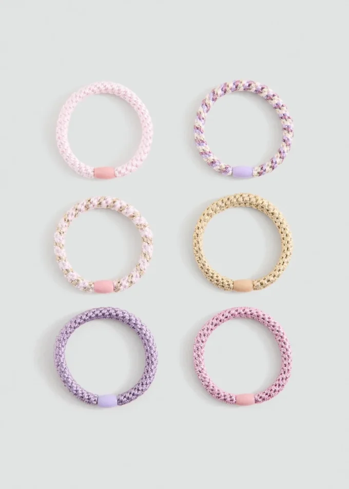 Balení 6 gumiček do vlasů