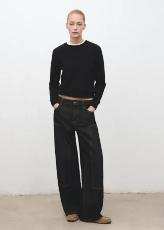 Barrel džíny s nášivkami