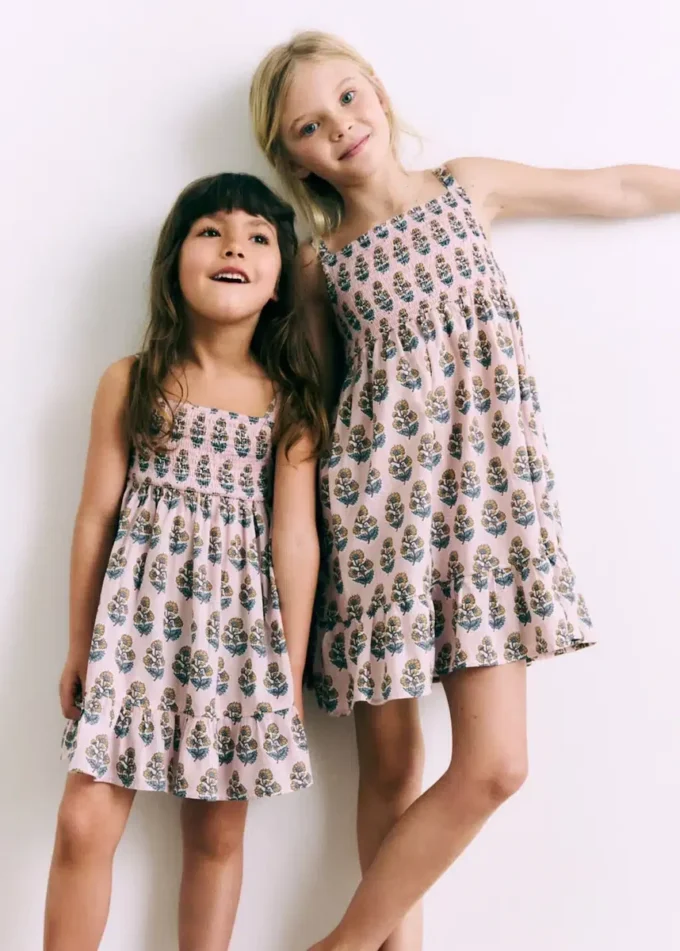 Bavlněné šaty s květinovým potiskem