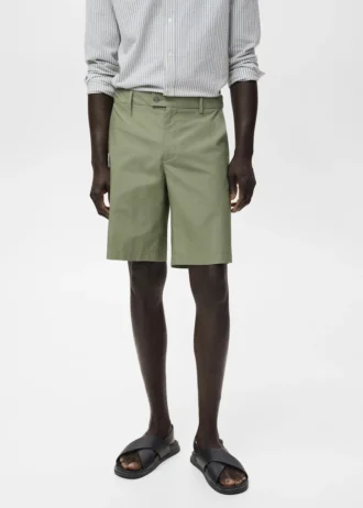 Bavlněné bermudy s vnitřním elastickým páskem