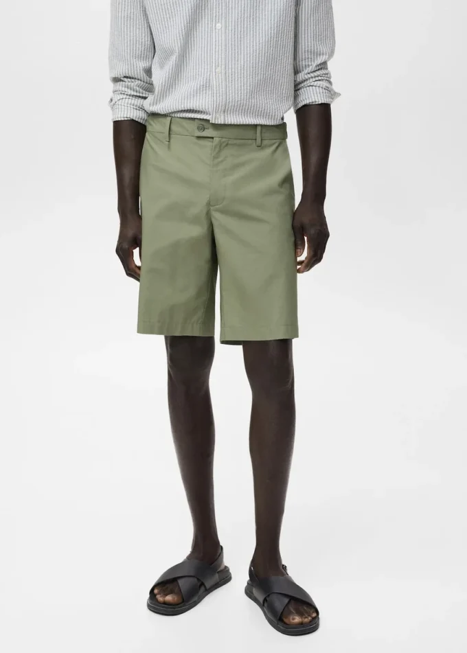 Bavlněné bermudy s vnitřním elastickým páskem Bavlněné bermudy s vnitřním elastickým páskem