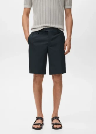 Bavlněné bermudy s vnitřním elastickým páskem