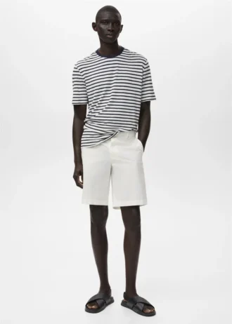 Bavlněné bermudy s vnitřním elastickým páskem