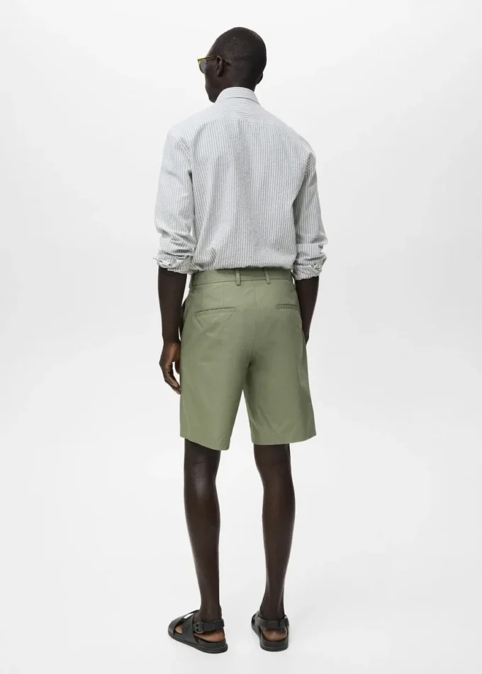 Bavlněné bermudy s vnitřním elastickým páskem Bavlněné bermudy s vnitřním elastickým páskem