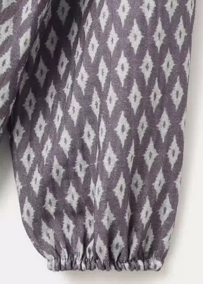 Bavlněná blůza s etnickým potiskem Bavlněná blůza s etnickým potiskem