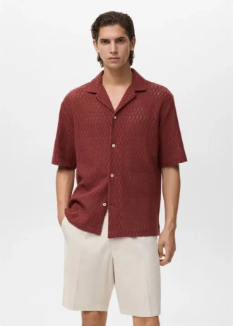 Bavlněná blůza s krajkovými detaily Bavlněná blůza s krajkovými detaily