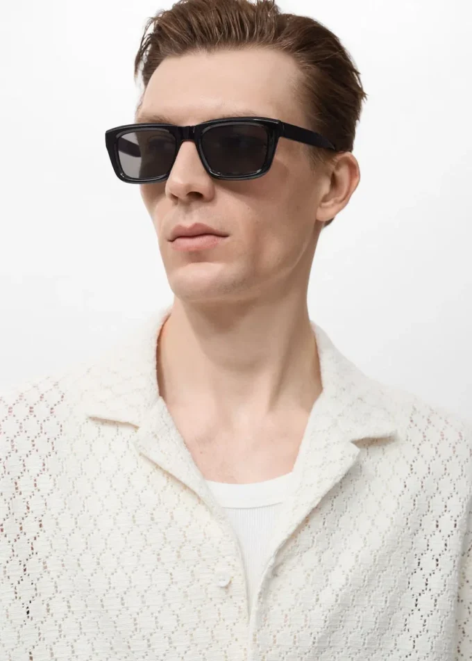 Bavlněná blůza s krajkovými detaily Bavlněná blůza s krajkovými detaily