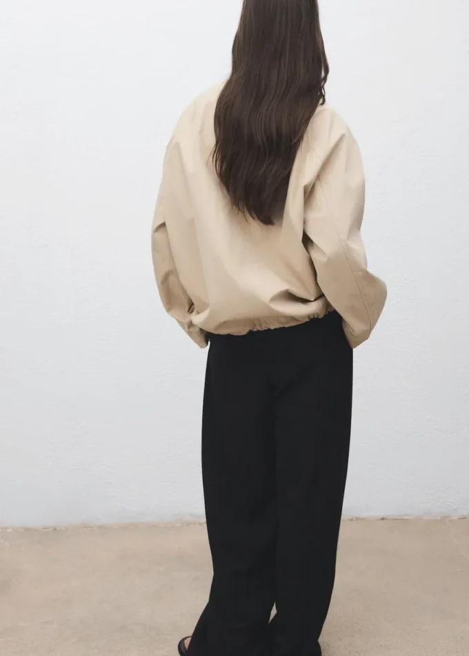 Bavlněná bunda s manžetovým límcem Bavlněná bunda s manžetovým límcem