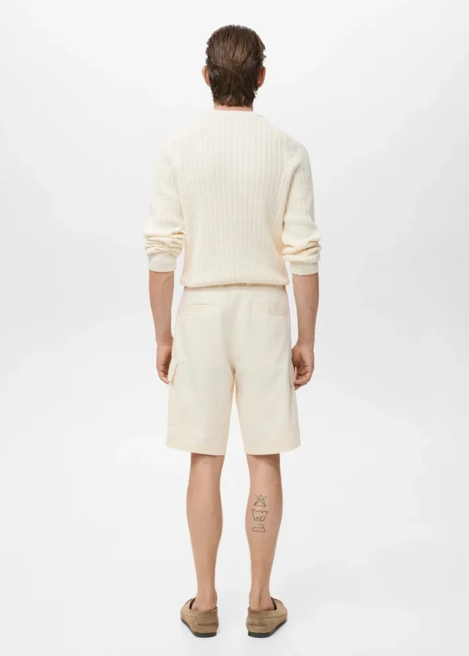 Bavlněné cargo bermudy z lyocellu Bavlněné cargo bermudy z lyocellu