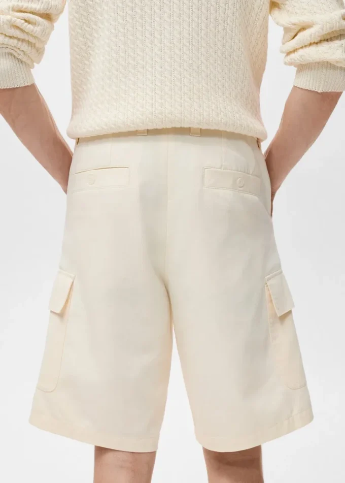 Bavlněné cargo bermudy z lyocellu Bavlněné cargo bermudy z lyocellu