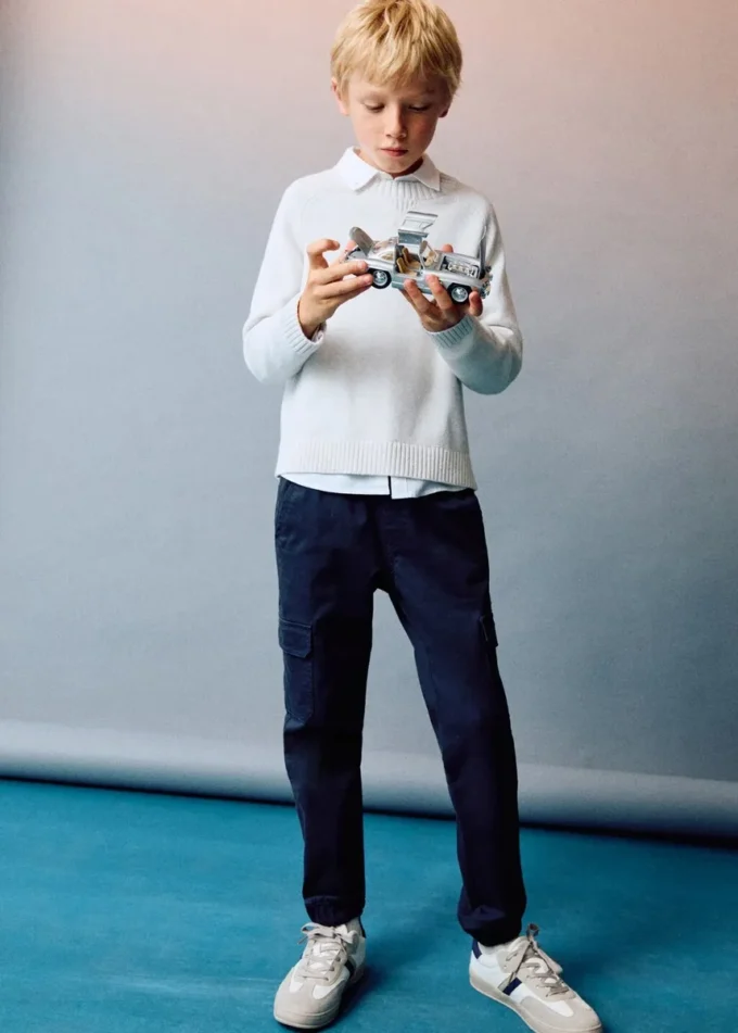 Bavlněné cargo kalhoty