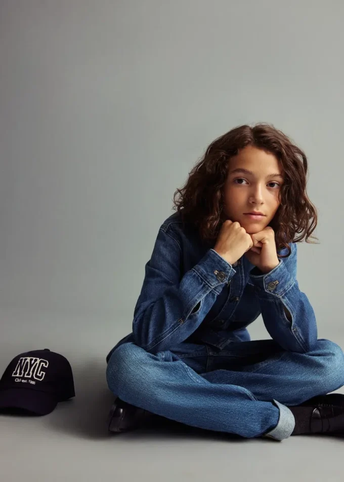 Bavlněná džínová bunda Bavlněná džínová bunda