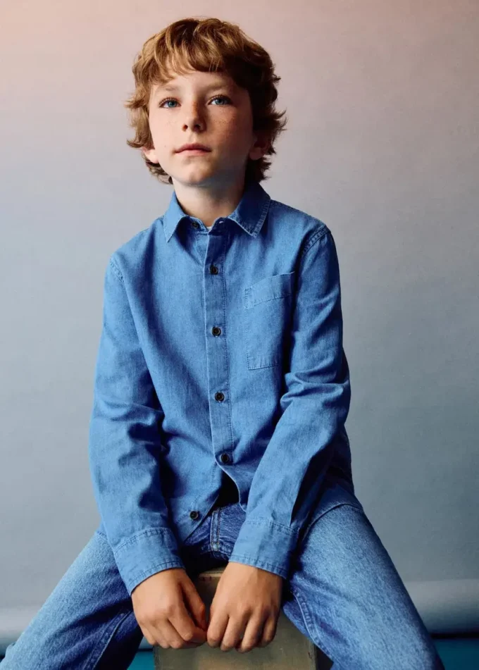 Bavlněná džínová košile Bavlněná džínová košile